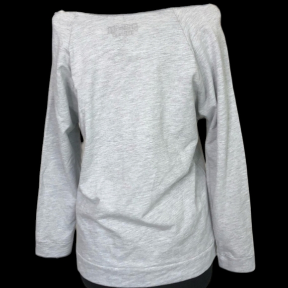 Netflix MD Stranger Things Gray Off-the-Shoulder Sweater - Picture 3 of 11